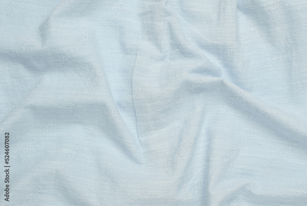 Wrinkled blue fabric texture Wrinkled blue fabric texture