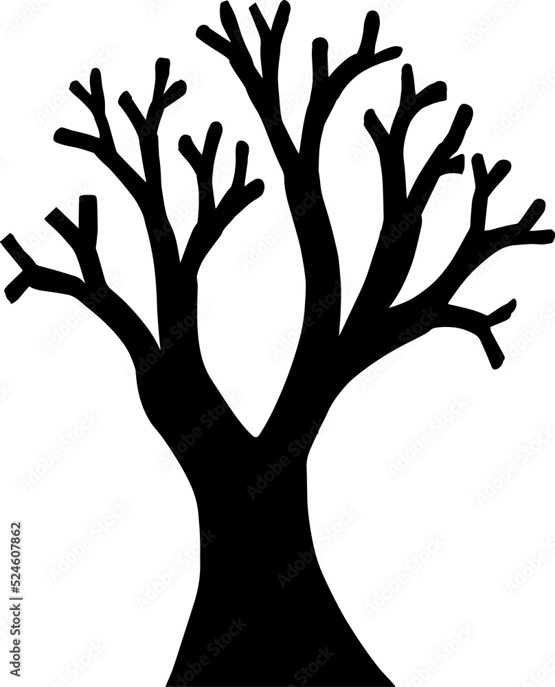 Fototapeta premium Halloween Background Spooky Tree 