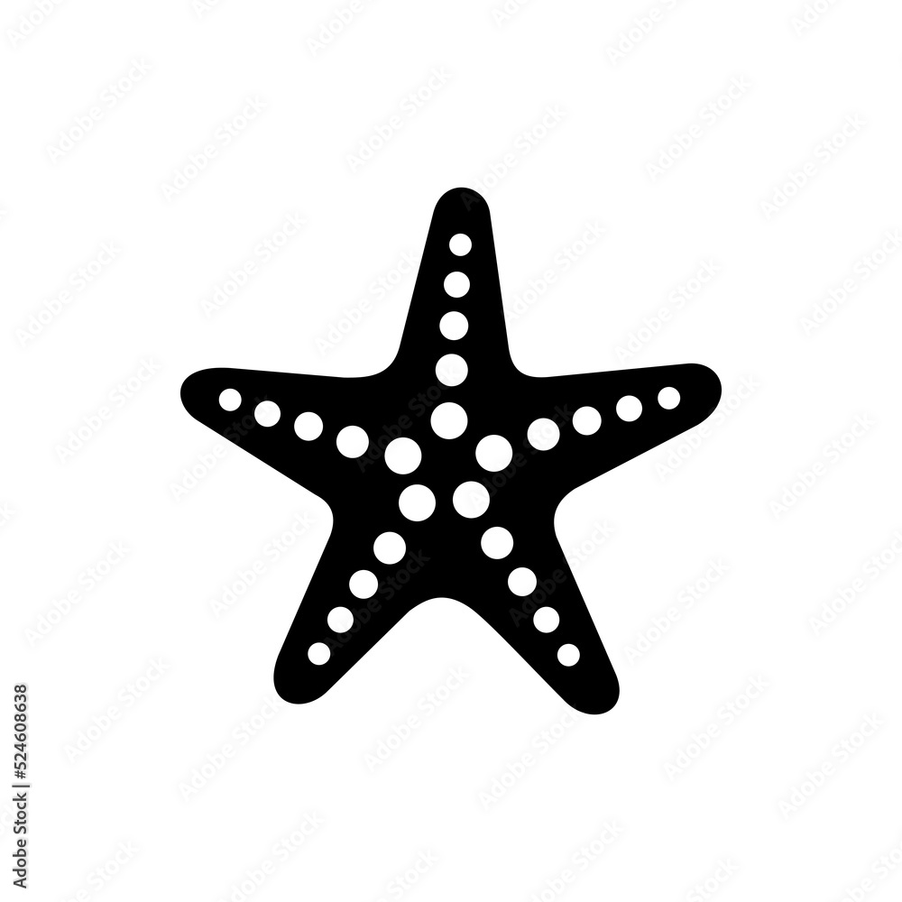 Starfish Icon Vector Silhouette For Starfish Logo Illustration Editable Starfish Icon Vector Silhouette For Starfish Logo Illustration Editable