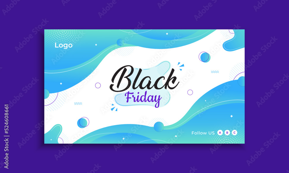 Black Friday sale background for web banner template
