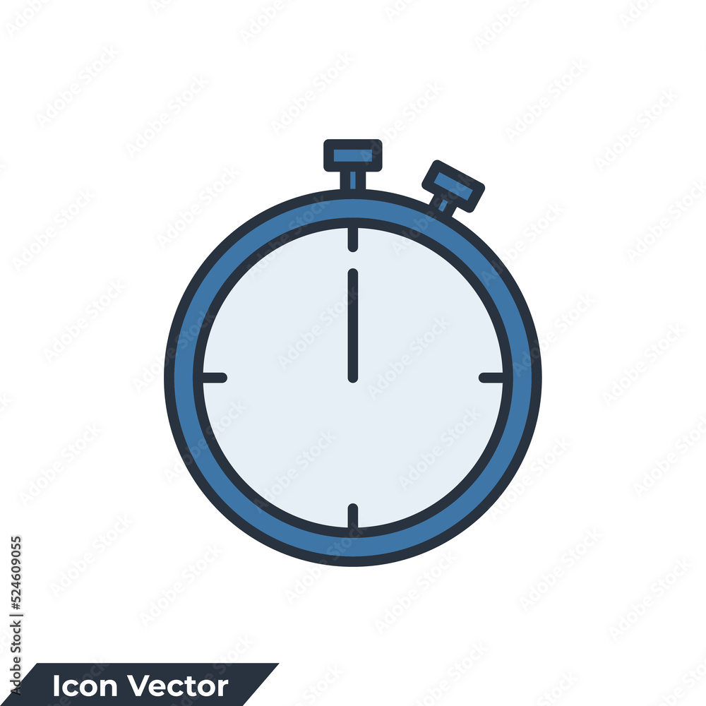 stopwatch icon logo vector illustration. stop watch timer symbol template for graphic and web design collection stopwatch icon logo vector illustration. stop watch timer symbol template for graphic and web design collection