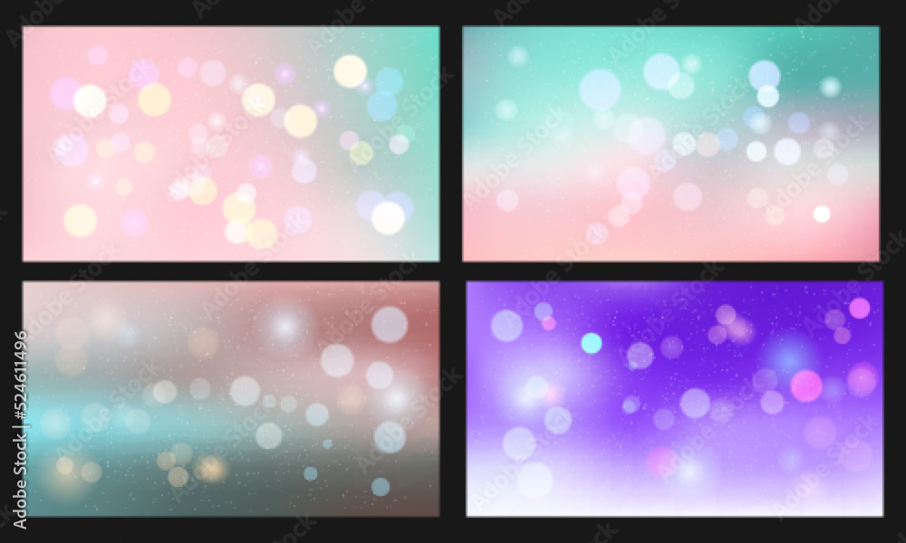 Abstract colorful bokeh light background
