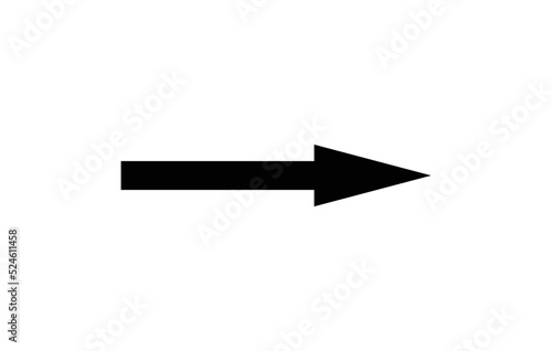 Arrow icon. arrow sign. Black vector arrow