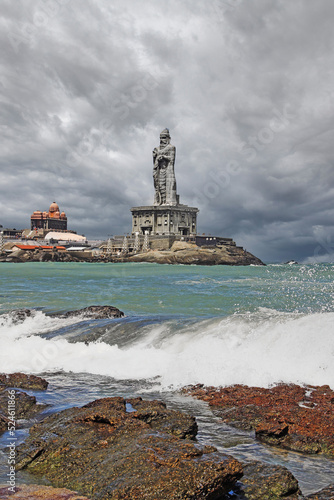 Majestic Thiruvalluvar Statue on the southernmost end of the Indian Sub-continent.