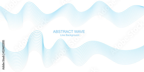 Abstract modern blue wavy stylized lines background. blending gradient colors It used for Web, Mobile Applications, Desktop background, Wallpaper, Business banner, poster. It make using blend tool