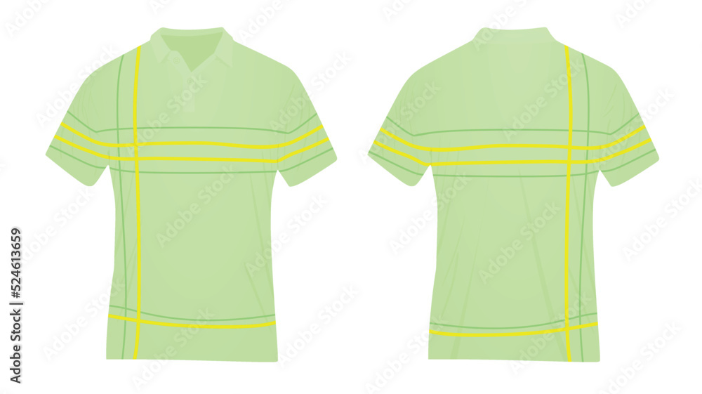 Green man t shirt line pattern. vector illustration Green man t shirt line pattern. vector illustration