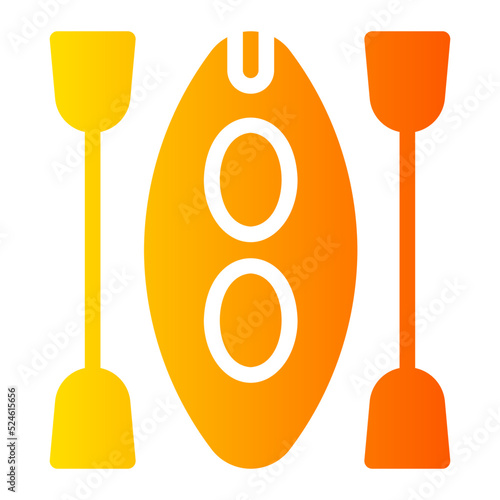 canoe gradient icon