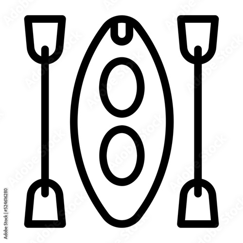 canoe line icon