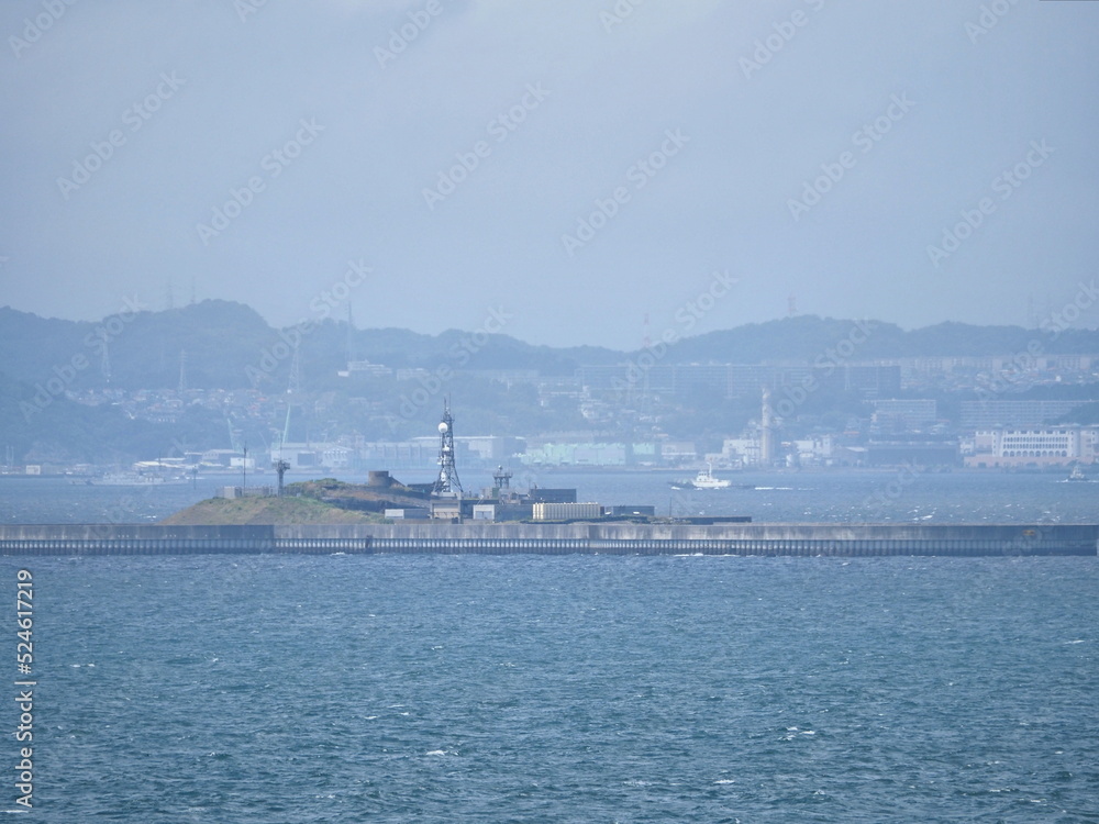 東京湾に浮かぶ第二海堡