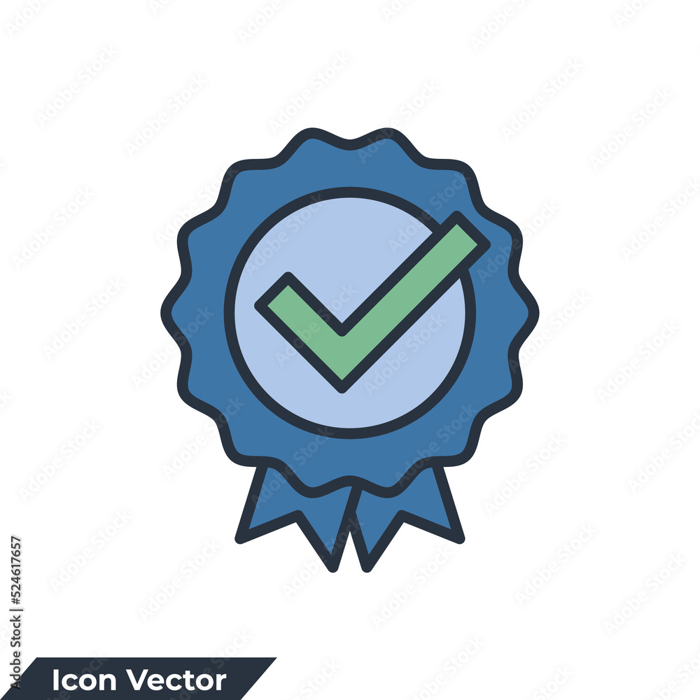 quality icon logo vector illustration. Approval check symbol template for graphic and web design collection quality icon logo vector illustration. Approval check symbol template for graphic and web design collection