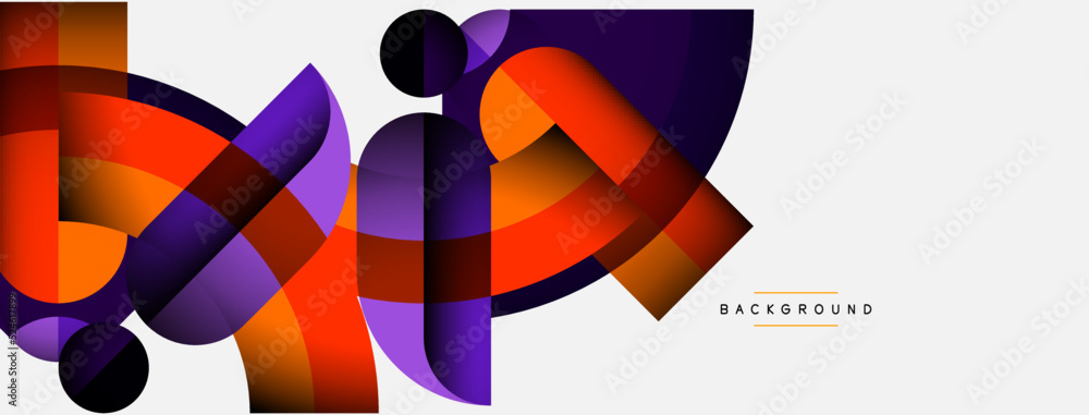 Trendy shapes, color minimal design composition, lines and shadows for wallpaper banner background or landing page Trendy shapes, color minimal design composition, lines and shadows for wallpaper banner background or landing page
