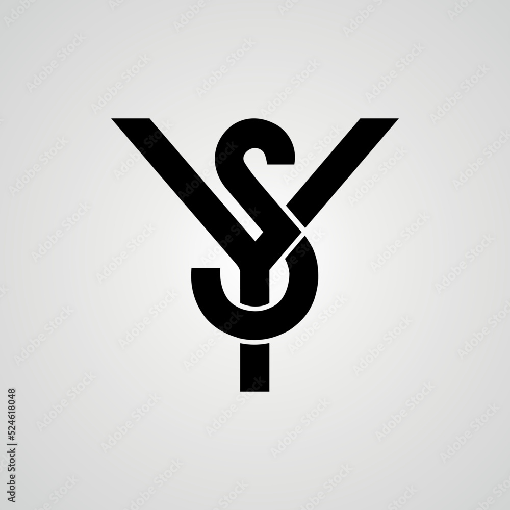 YS Letters Logo Design. YS SY Monogram Logo Design For Fashion Brand, Company, Or Business YS Letters Logo Design. YS SY Monogram Logo Design For Fashion Brand, Company, Or Business
