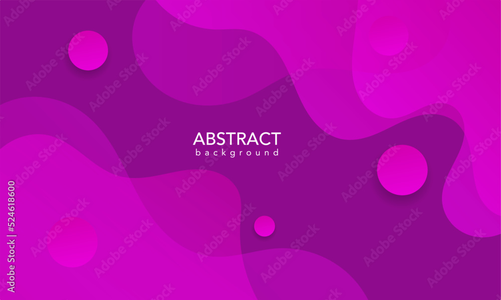 Abstract Pink background with waves, abstract background with bubbles