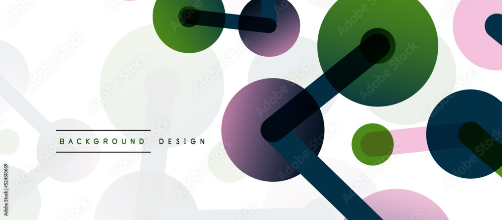 Line points connections geometric abstract background. Circles connected by lines. Trendy techno business template for wallpaper, banner, background or landing Line points connections geometric abstract background. Circles connected by lines. Trendy techno business template for wallpaper, banner, background or landing