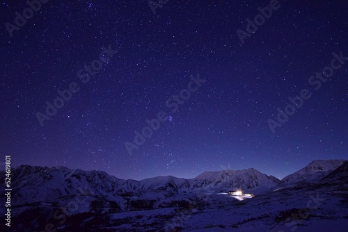 Night scenery in Tateyama alpine, Japan © sada