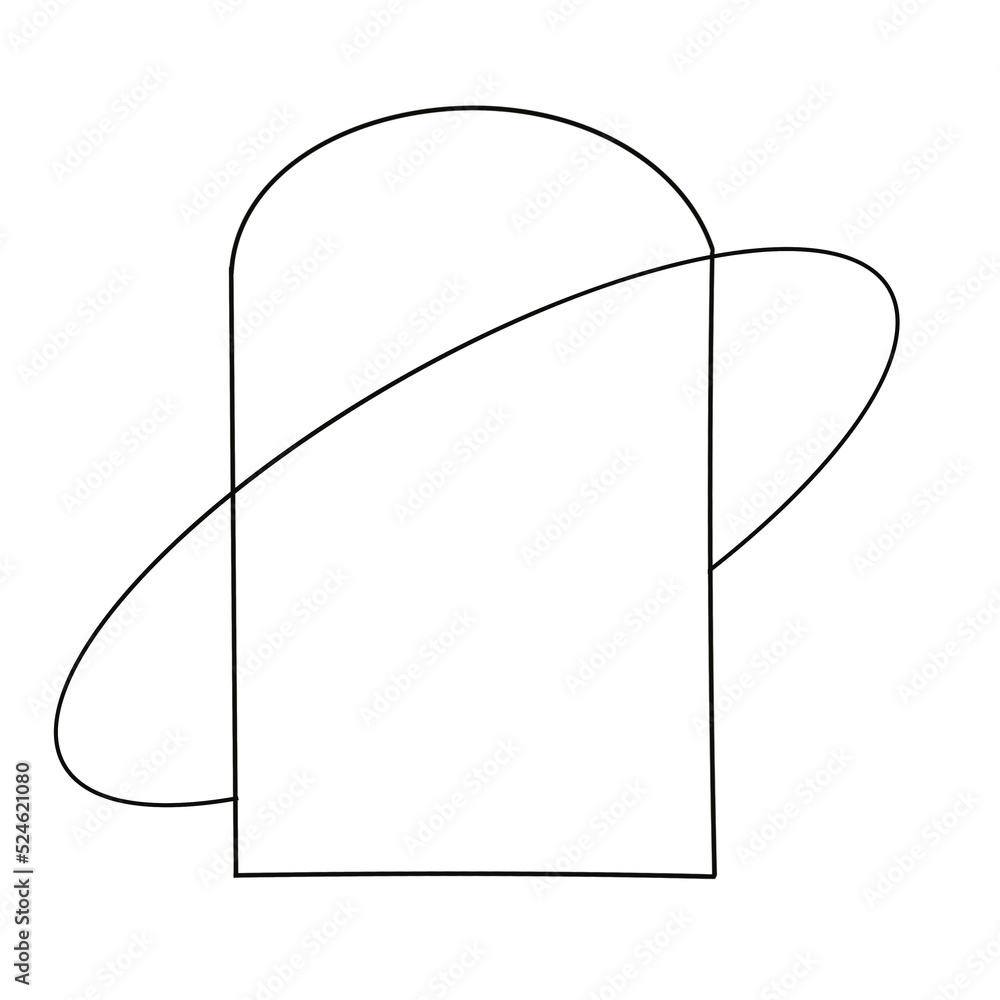 Modern shape frame outline Modern shape frame outline