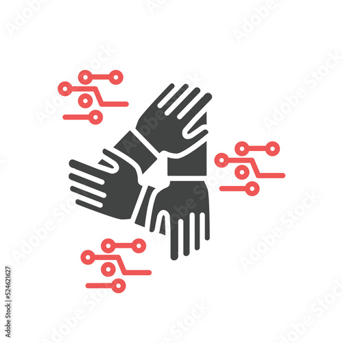 Human Computer Interaction icons  symbol vector elements for infographic web
