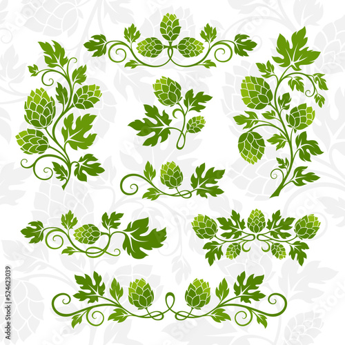 Hop decoration elements.