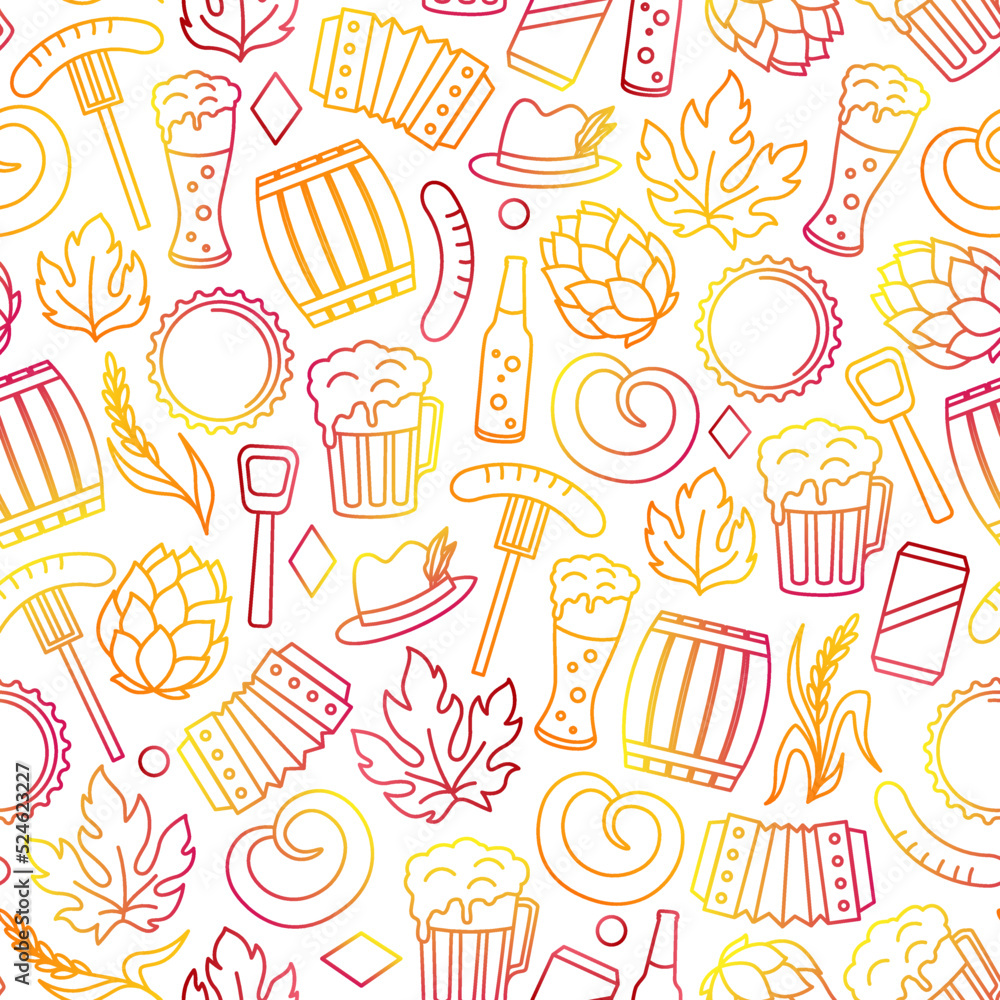 Oktoberfest seamless pattern Oktoberfest seamless pattern