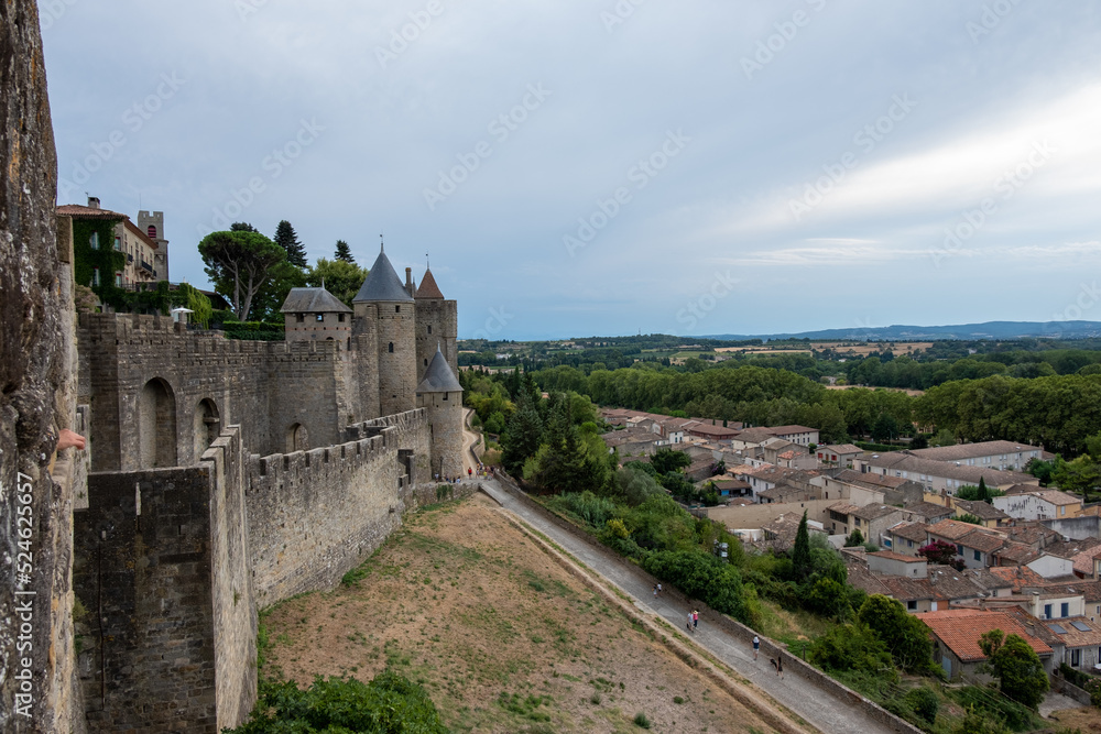 Obraz premium Carcassonne is medieval citadel in the south of France
