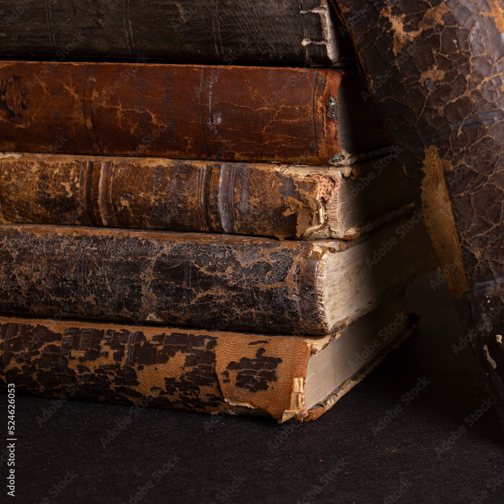 old books, collection of ancient manuscripts old books, collection of ancient manuscripts
