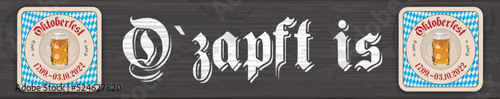 Oktoberfest 2022 Ozapft is Banner