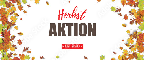 Herbstaktion Header mit Herbstlaub