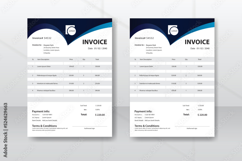 Invoice design Template Invoice design Template