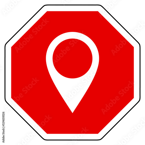 Free Download Kartenmarkierung und Stop Schild - GFXLoad