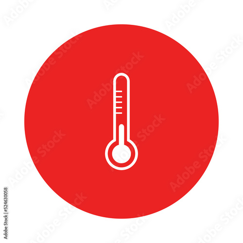 Thermometer und Kreis