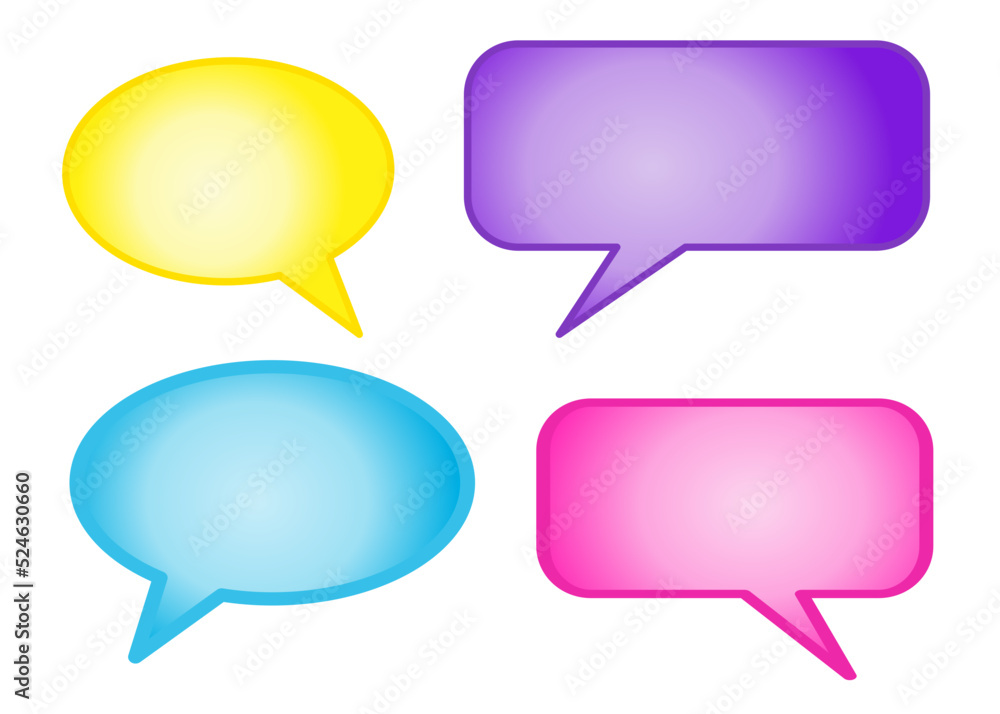 A speak bubble text,chatting box,message box outline cartoon design.Balloon doodle style of thinking sing symbols.space for your text. A speak bubble text,chatting box,message box outline cartoon design.Balloon doodle style of thinking sing symbols.space for your text.