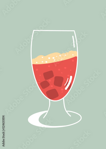 Cocktail pétillant aux fruits rouges