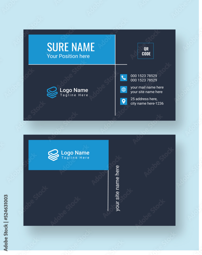 Fototapeta premium Creative and Clean Business Card Template