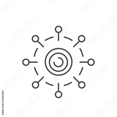 decentralized icons  symbol vector elements for infographic web