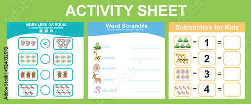 Fotografi Activity sheet for children