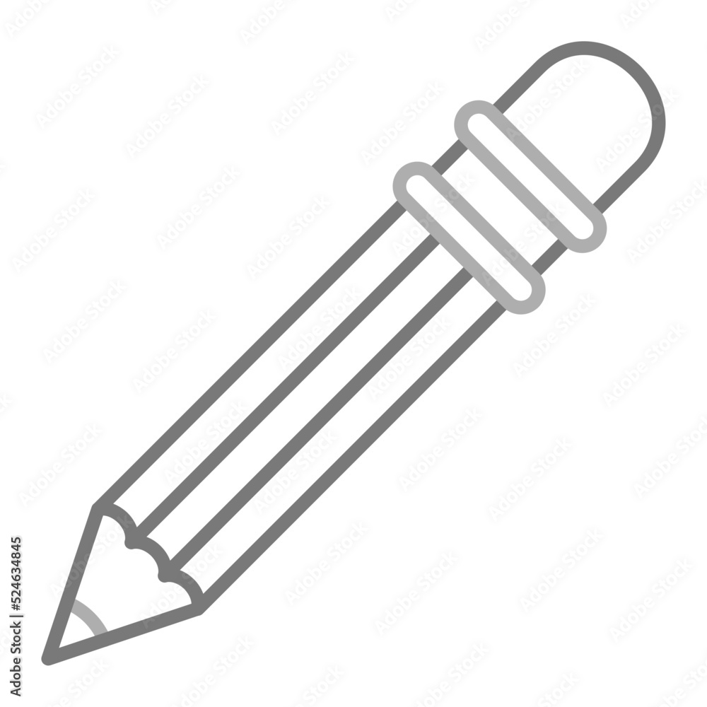 Pencil Greyscale Line Icon Pencil Greyscale Line Icon