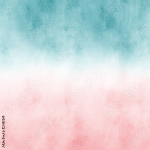 Abstract background design of blue and pink watercolor for square social media posts as instagram 
