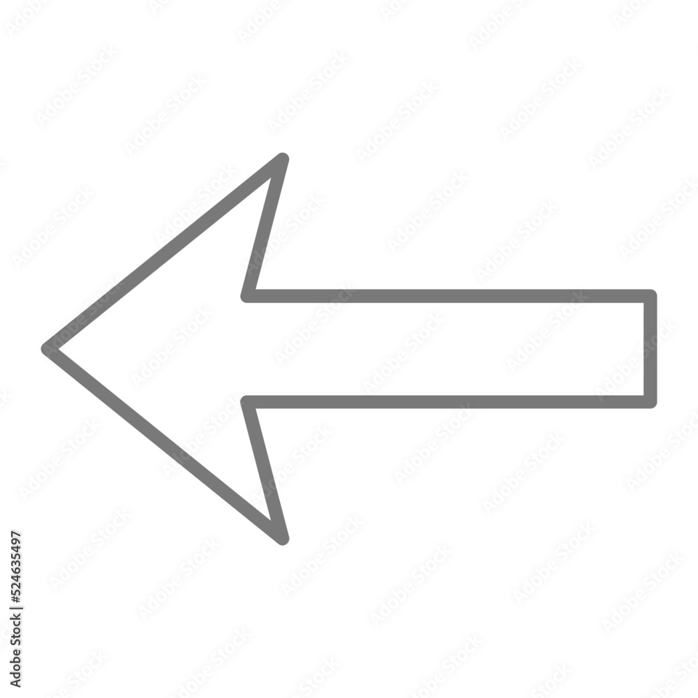 Left Greyscale Line Icon Left Greyscale Line Icon