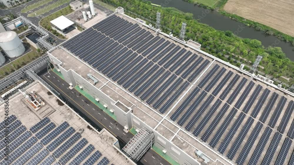 solar panels on factory rooftop solar panels on factory rooftop