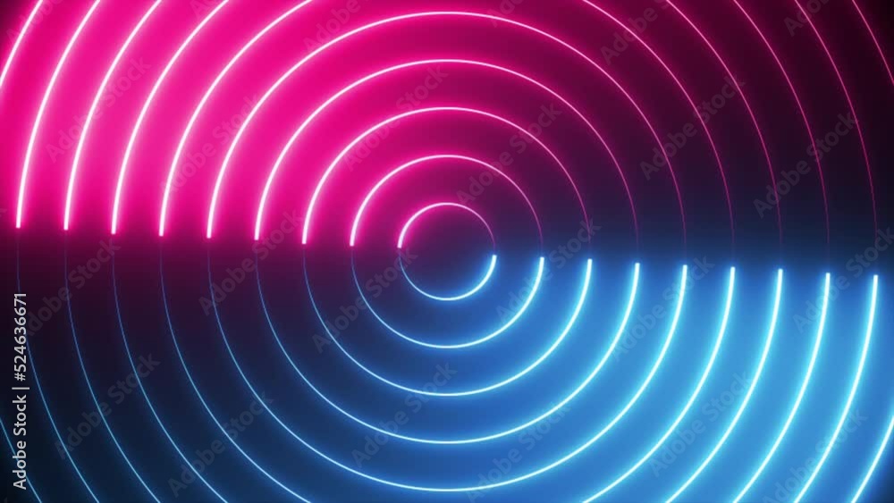 Glowing neon light spiral circle loop background Glowing neon light spiral circle loop background