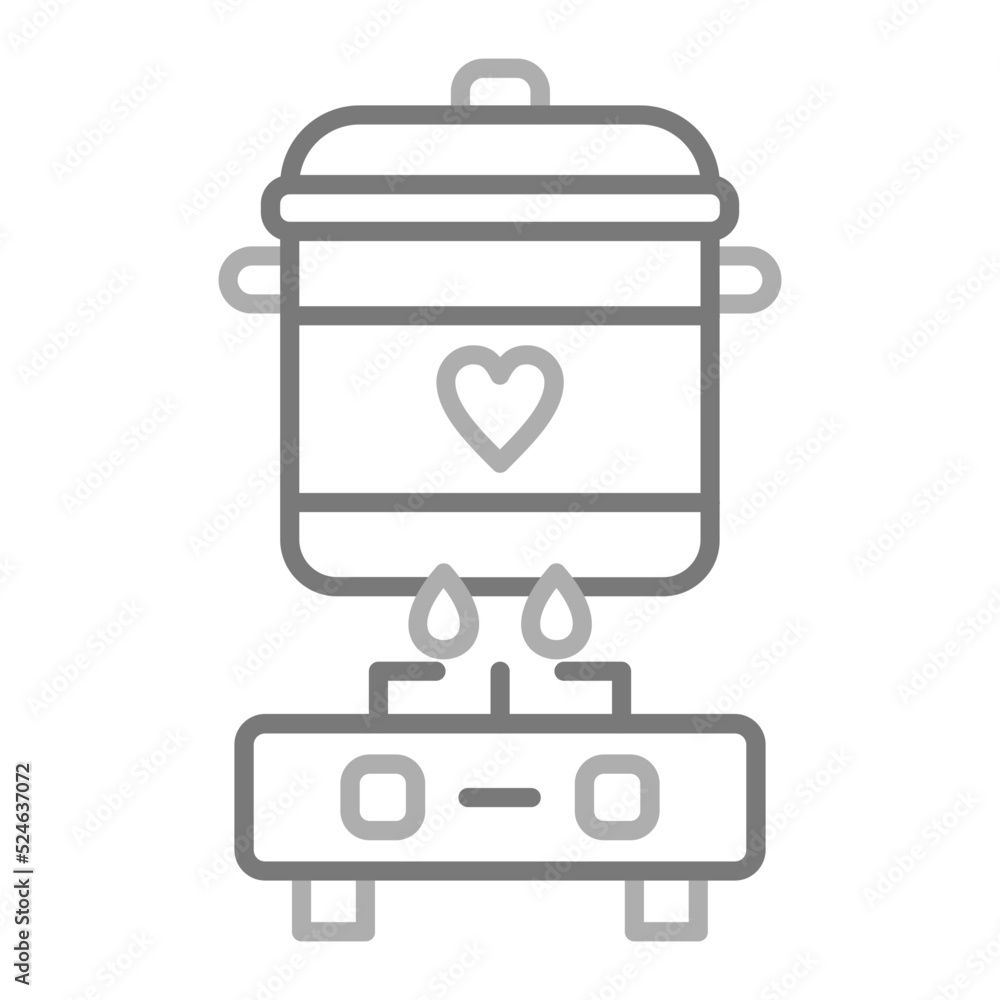 Cooking Greyscale Line Icon Cooking Greyscale Line Icon
