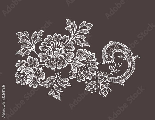 Lace clip art collections white vector elements