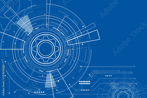 digital technology and engineering, digital telecoms concept, Hi-tech, futuristic technology background, vector illustration.	
