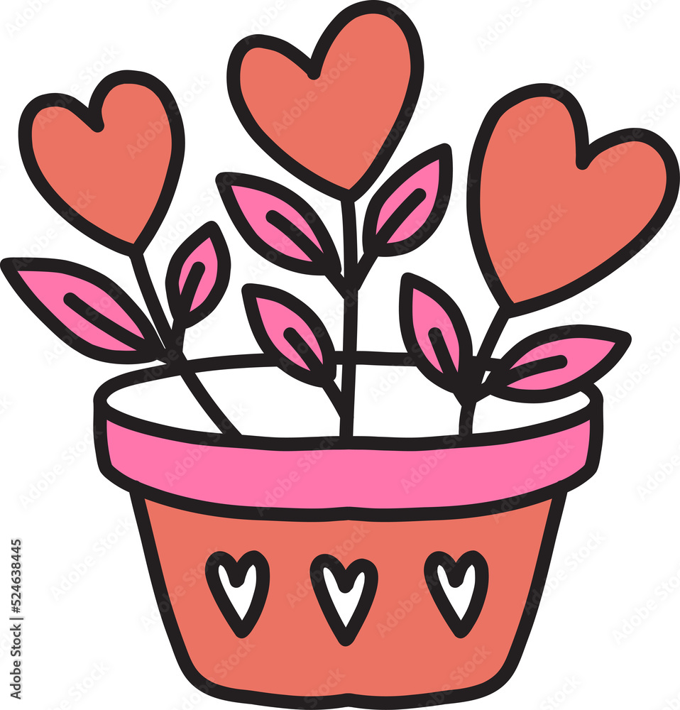 love and valentine illustration on transparent background love and valentine illustration on transparent background