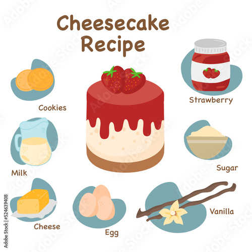 Cheese cake strawberry recipe