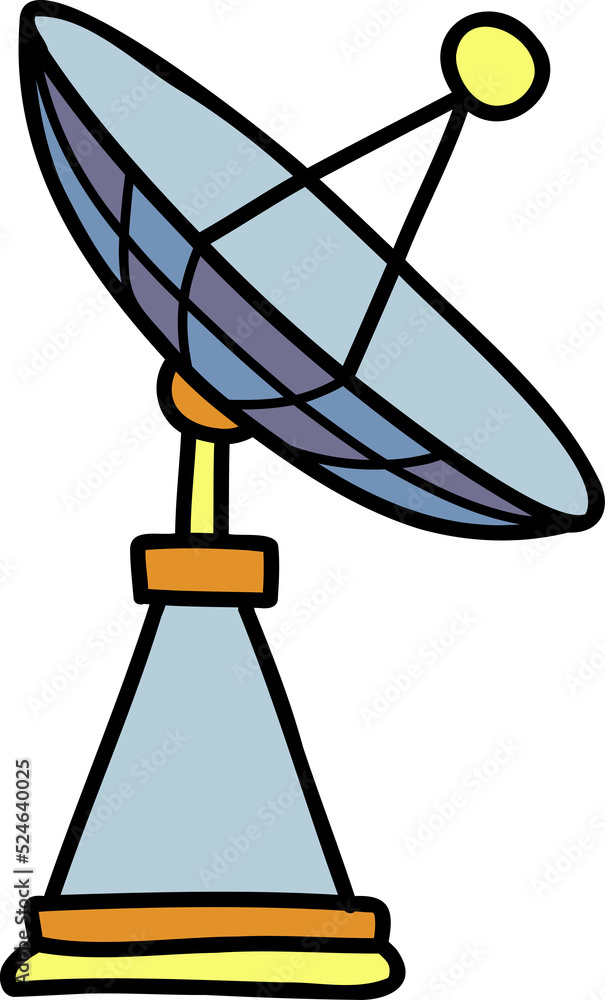 space and cosmos illustration on transparent background