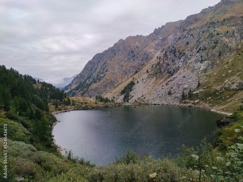 The Frudière lakes in the Aosta Valley, hiking in Italy
