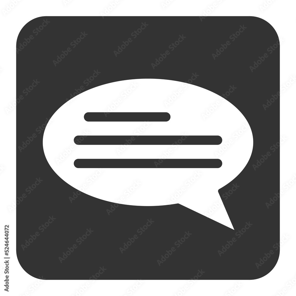 Text message received - icon, illustration on white background, glyph style Text message received - icon, illustration on white background, glyph style