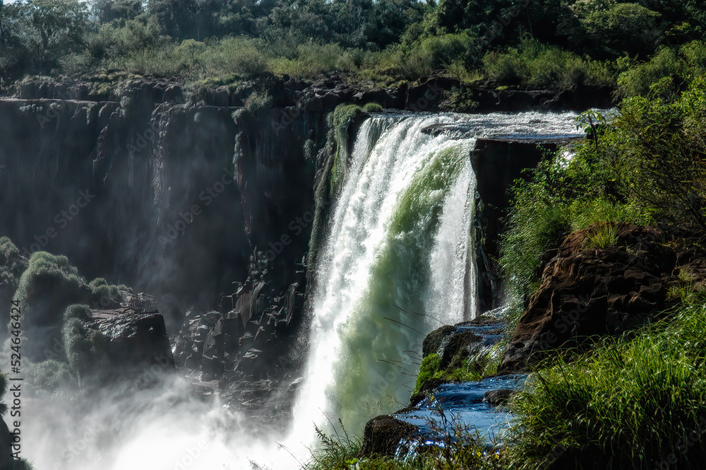 The majestic Iguazu Falls, one of the wonders of the world The majestic Iguazu Falls, one of the wonders of the world