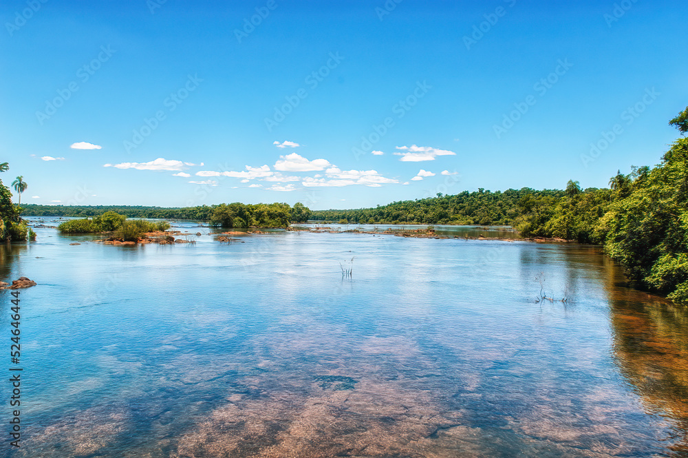 river in Iguacu National Park, Argentina river in Iguacu National Park, Argentina